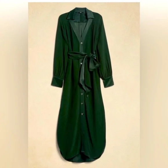 BANANA REPUBLIC FELISA MIDI SHIRTDRESS - Picture 4 of 7